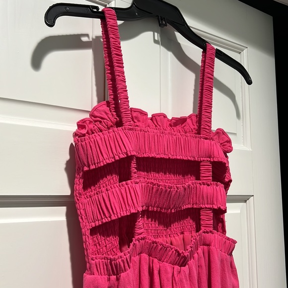 Ruffle Strap Dress, Hot Pink, Size Small, New with tags - Picture 4 of 4